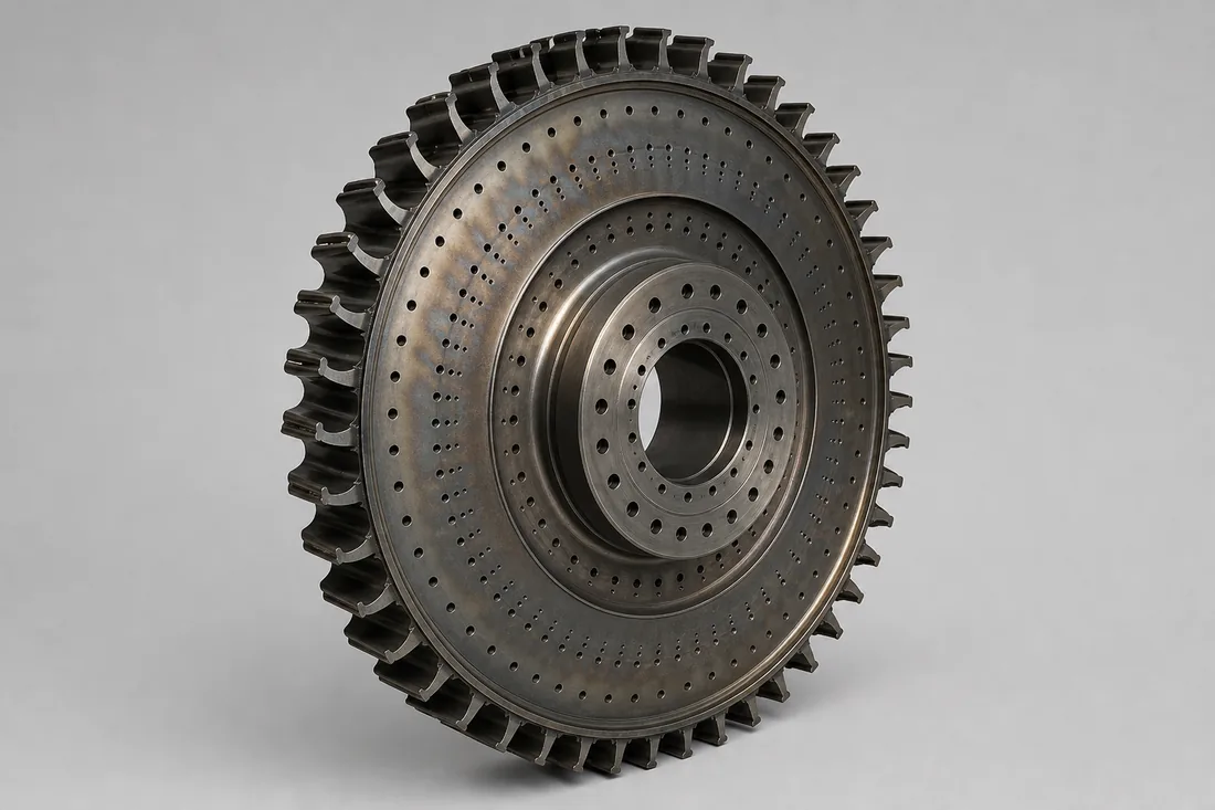 High-pressure turbine disk aviation component